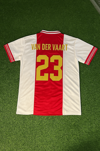 Rafael Van der Vaart Ajax Retro Golden Printing Football Jersey