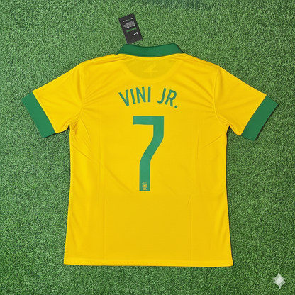 Brazil Vinicius Junior Retro Football Jersey Kit