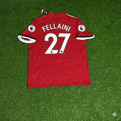 Marouane Fellaini Manchester United 2017/18 Red Retro Football Jersey Collection