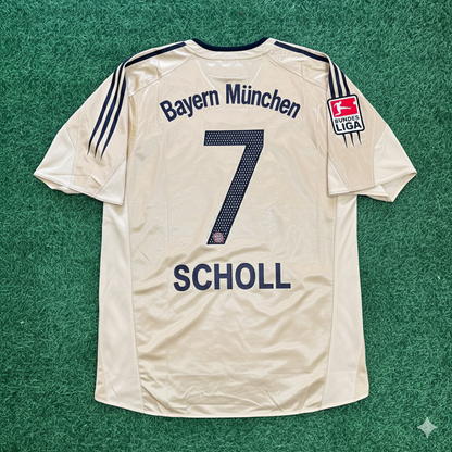 Mehmet Scholl Bayern München 2004/05 Retro Golden Fußballtrikot Set Jersey