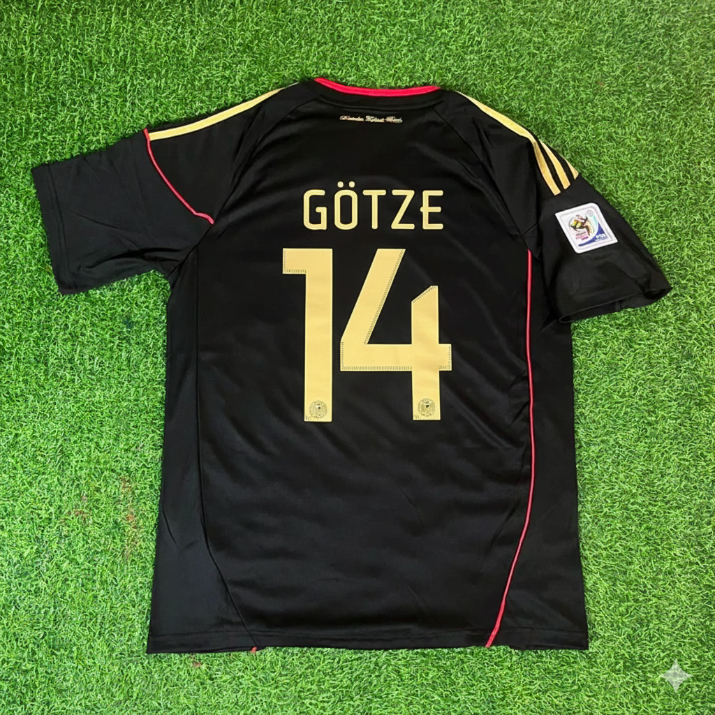 Germany World Cup 2010 Mario Götze - Deutschland Black Football Jersey