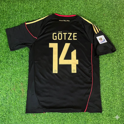 Germany World Cup 2010 Mario Götze - Deutschland Black Football Jersey