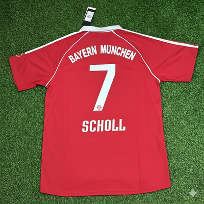 Mehmet Scholl Bayern Munich 2006/07 Red Retro Football Jersey Collection
