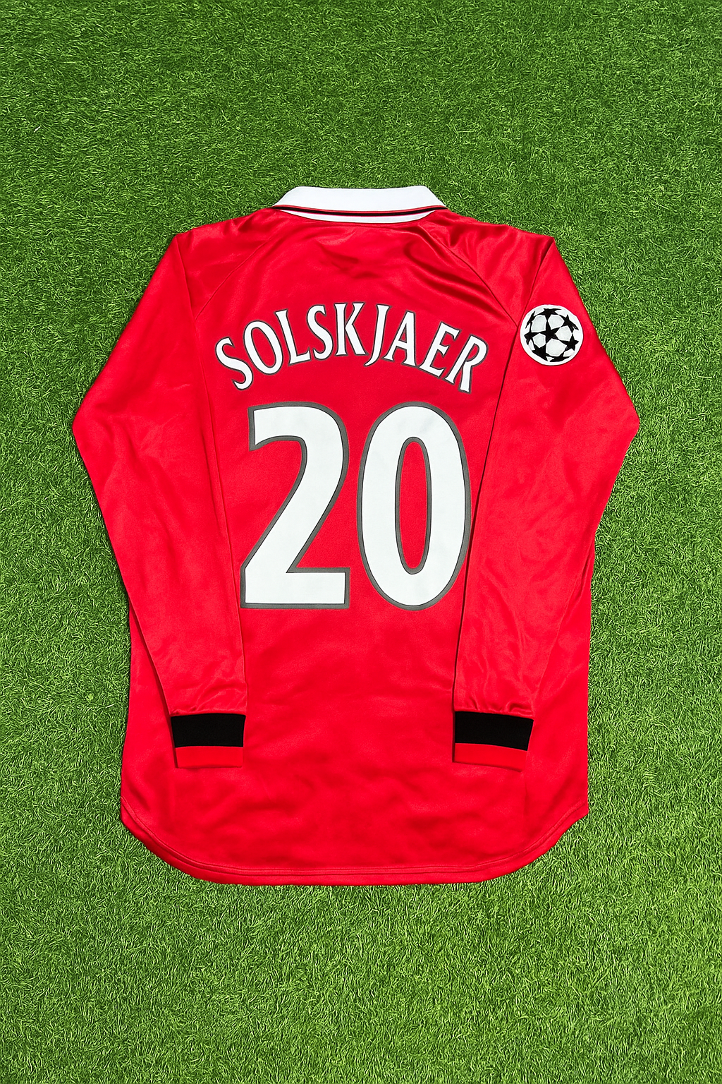 Ole Gunnar Solskjaer Manchester United 1999 Champions League Final Retro Football Jersey Collection