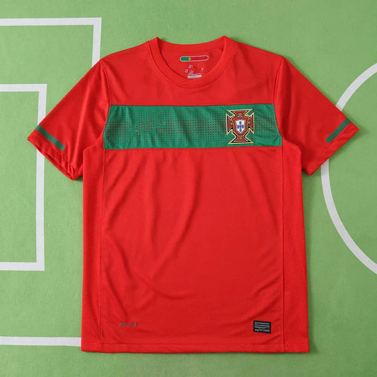 Season Portugal 2010 Home Red Retro Jersey Trikot Soccer Kit