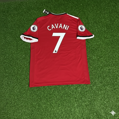 Edinson Cavani Manchester United 2017/18 Red Retro Football Jersey Collection
