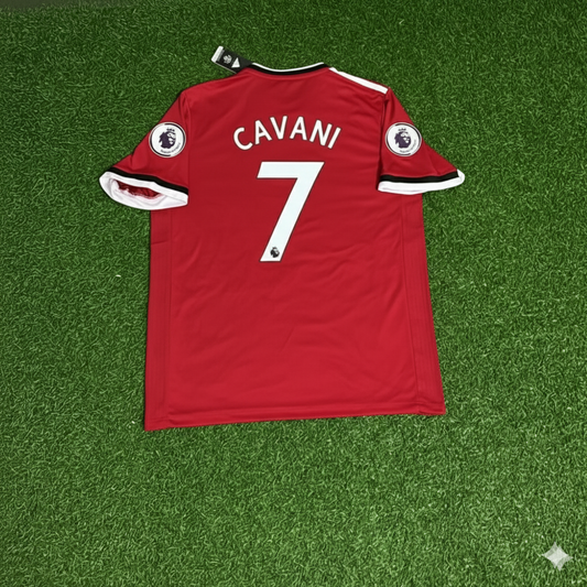 Edinson Cavani Manchester United 2017/18 Red Retro Football Jersey Collection