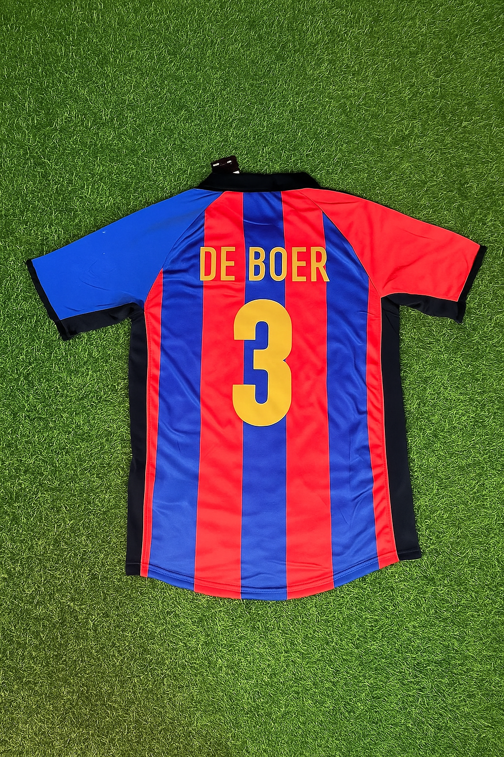 Frank de Boer 3 Barcelona 2001/2002 Home Retro Football Jersey Kit