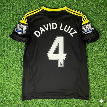 David Luiz Chelsea 2012 2013 Black Blue Retro Football Jersey Kit