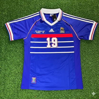 France World Cup 1998 Claude Makélélé Retro Football Jersey