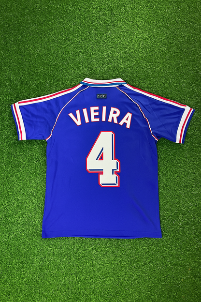 France World Cup 1998 Patrick Vieira Retro Football Jersey