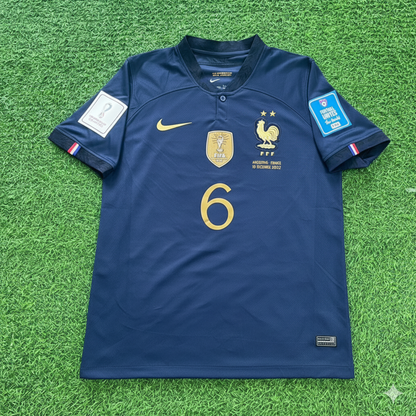 France World Cup 2022 Eduardo Camavinga Final Retro Football Jersey