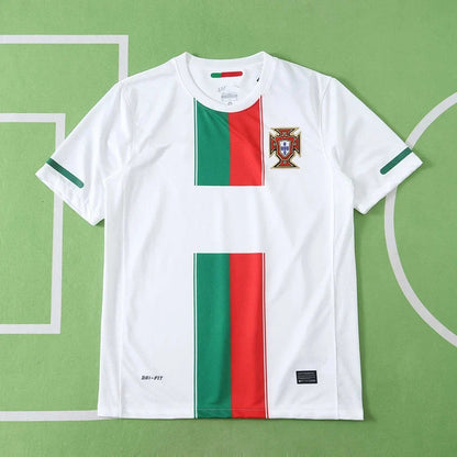 Portugal 2010 Season Away White Retro Football Jersey