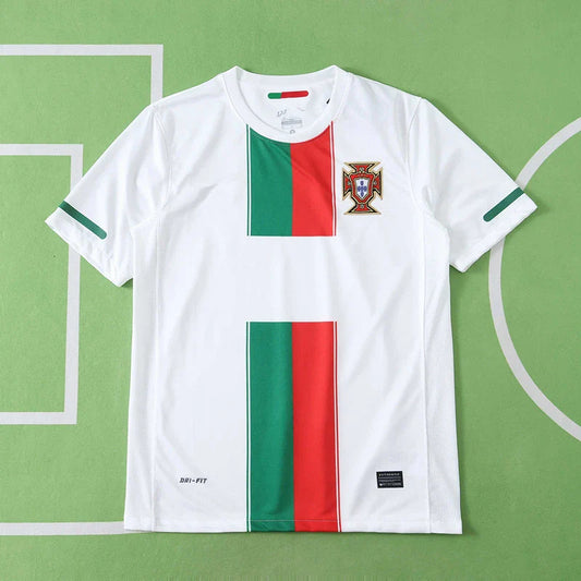 Season Portugal 2010 Away White Retro Jersey Trikot Soccer Kit