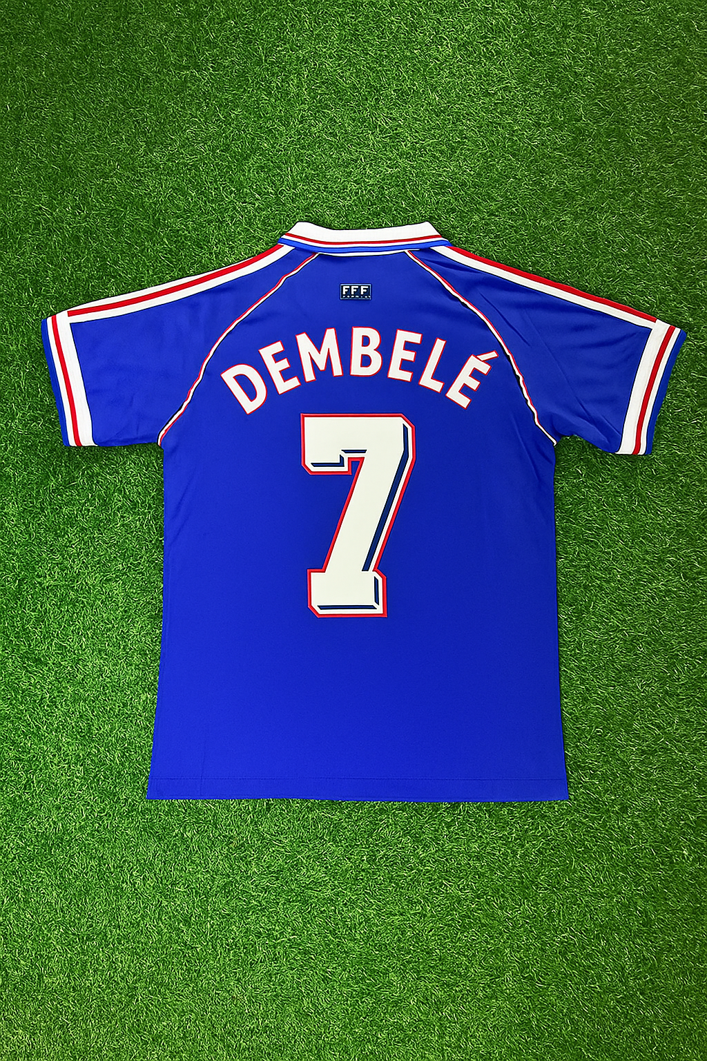 France World Cup 1998 Ousmane Dembele Retro Football Jersey