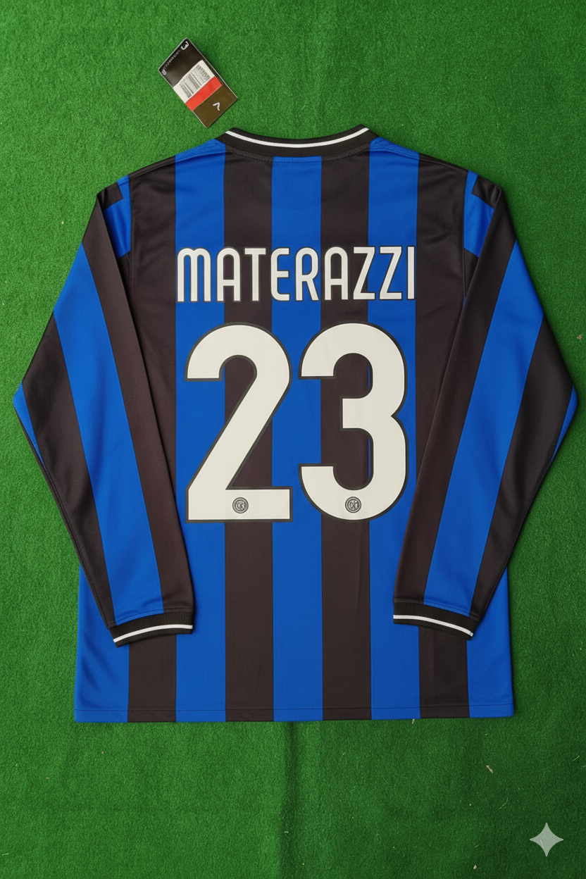 Marco Materazzi - Inter 2010 Champions League Final Football Jersey
