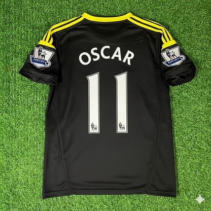 Oscar Chelsea 2012 2013 Black Blue Retro Football Jersey Kit
