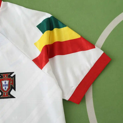 Portugal 1992 Season Away White Retro Football Jersey