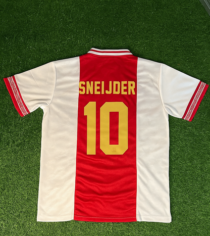 Wesley Sneijder Ajax Retro Golden Printing Football Jersey