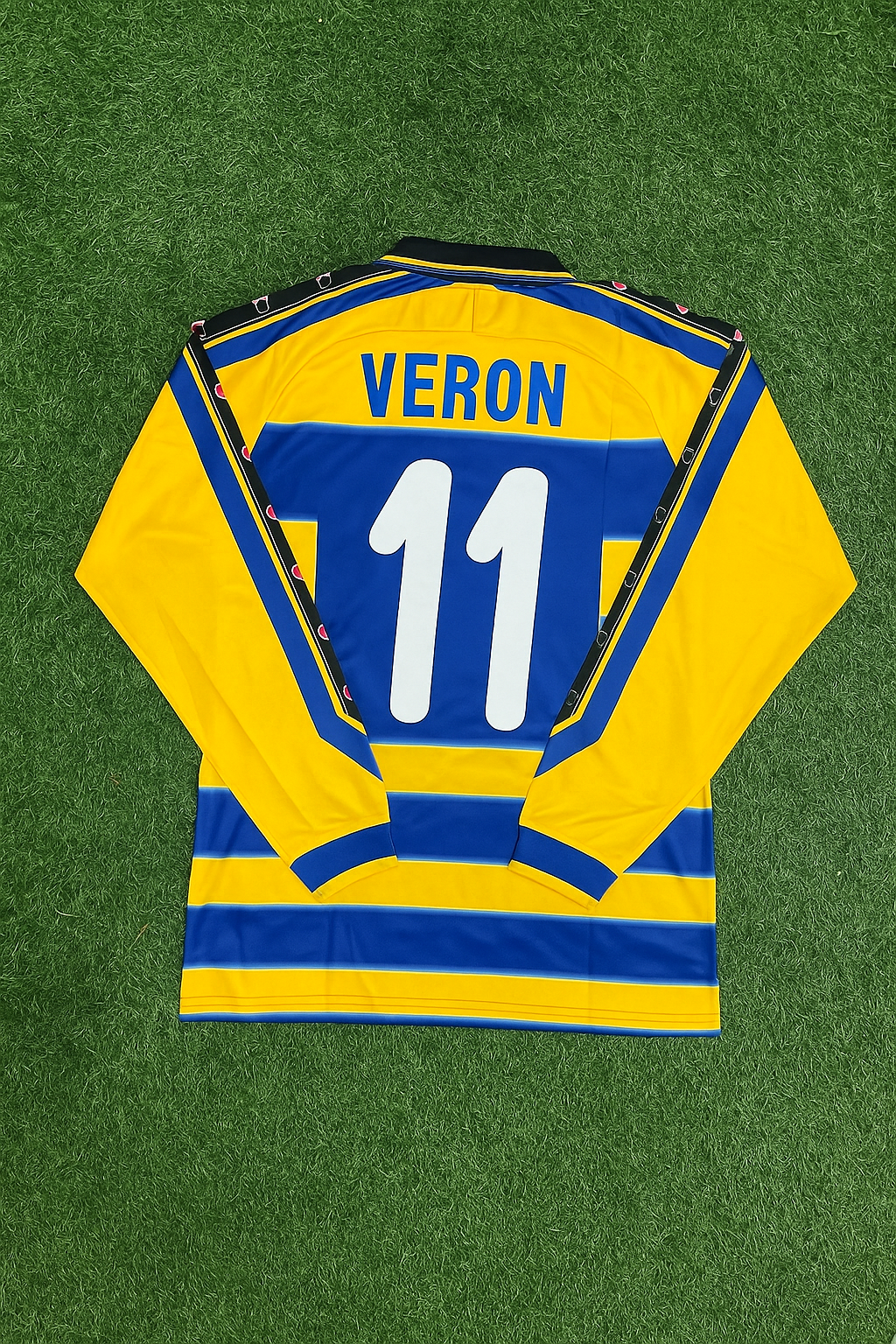 Juan Sebastian Veron Parma 1999/2000 Retro Long Sleeve Football Jersey Collection