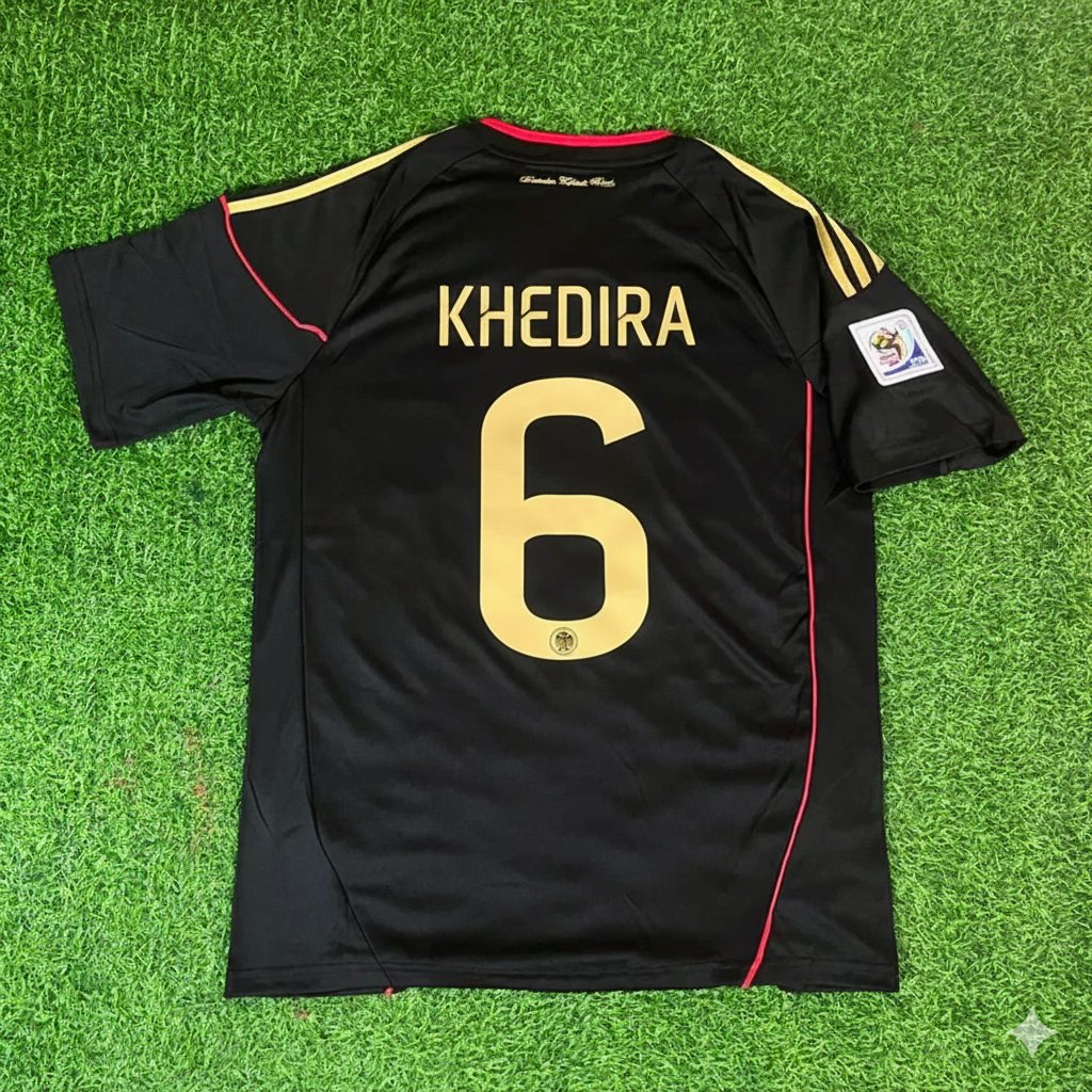 Germany World Cup 2010 Sami Khedira - Deutschland Black Football Jersey