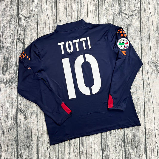 Francesco Totti 10 – Roma 2003-04 Away Long Sleeve Retro Kit Jersey Trikot Maillot