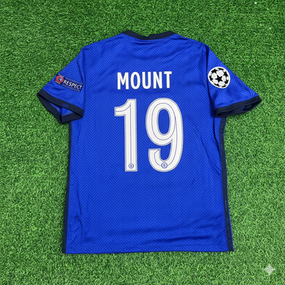 Mason Mount Chelsea 2021 Champions League Final Porto Blue Retro Football Jersey Kit