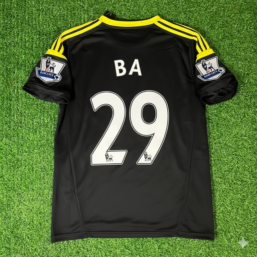 Demba Ba Chelsea 2012 2013 Black Blue Retro Football Jersey Kit Soccer Shirtı