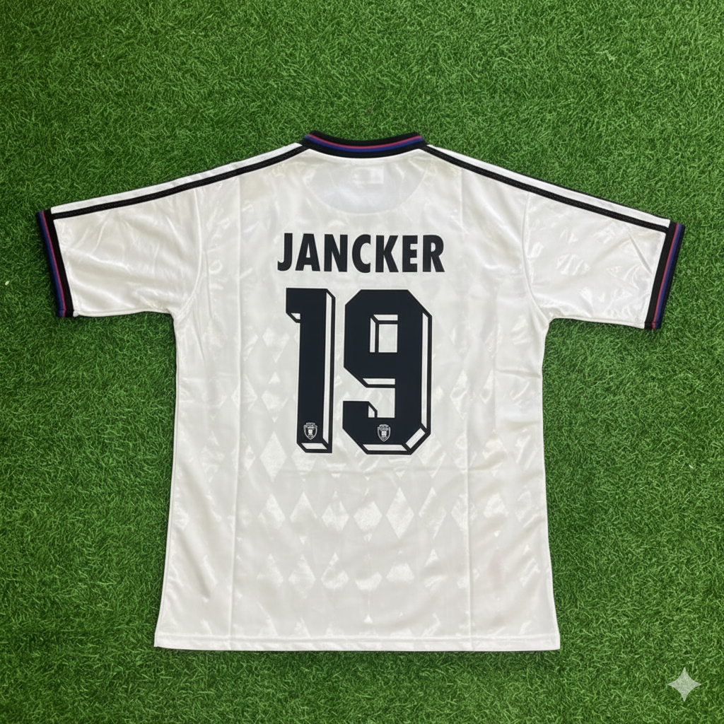 Carsten Jancker Bayern Munich 1997-1998 Away White Retro Football Jersey Collection