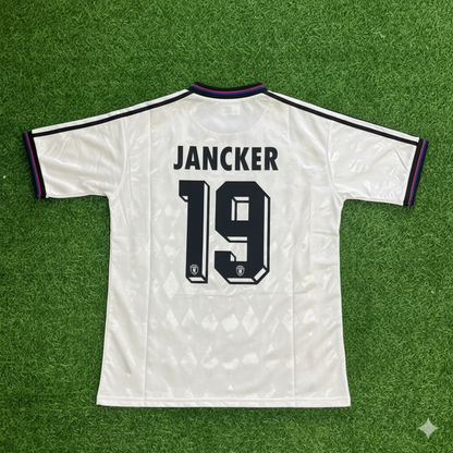 Carsten Jancker Bayern Munich 1997-1998 Away White Retro Football Jersey Collection