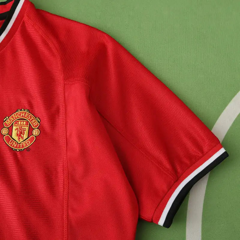 F.C Manchester United 00/02 Season Home Red Retro Jersey Trikot Soccer Kit