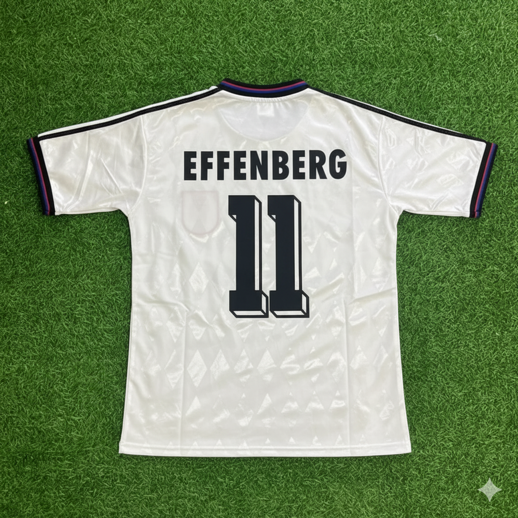Stefan Effenberg Bayern Munich 1997-1998 Away White Retro Football Jersey Collection