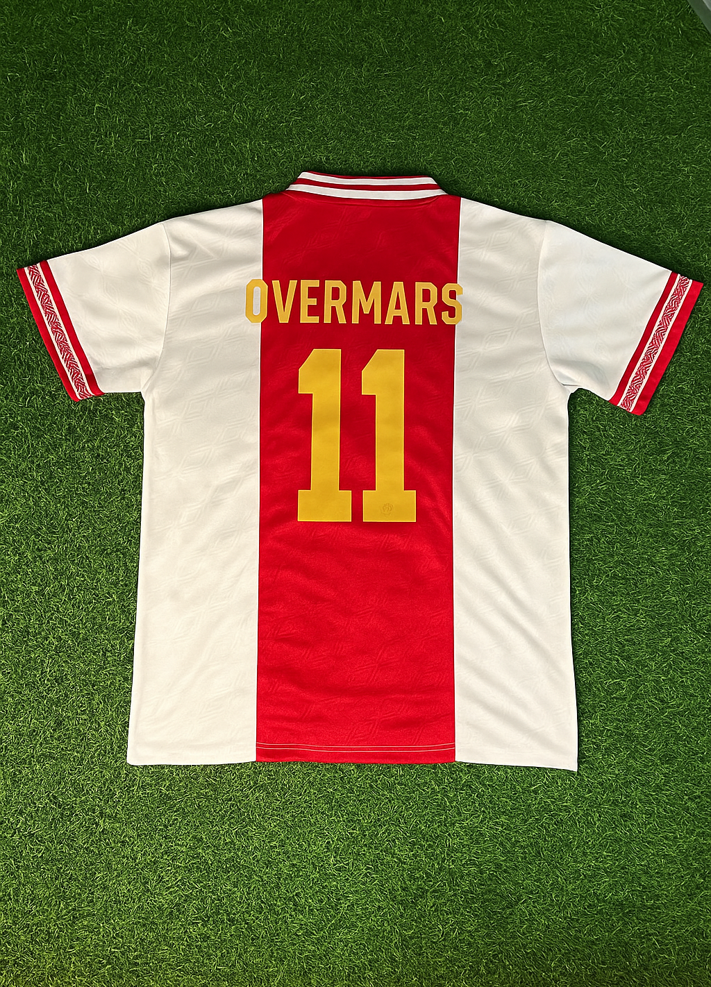 Marc Overmars Ajax Retro Golden Printing Football Jersey