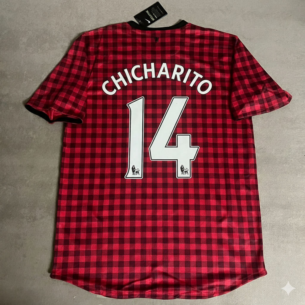 Javier “Chicharito” Hernández Manchester United 2012-2013 Home Red Retro Football Jersey Collection