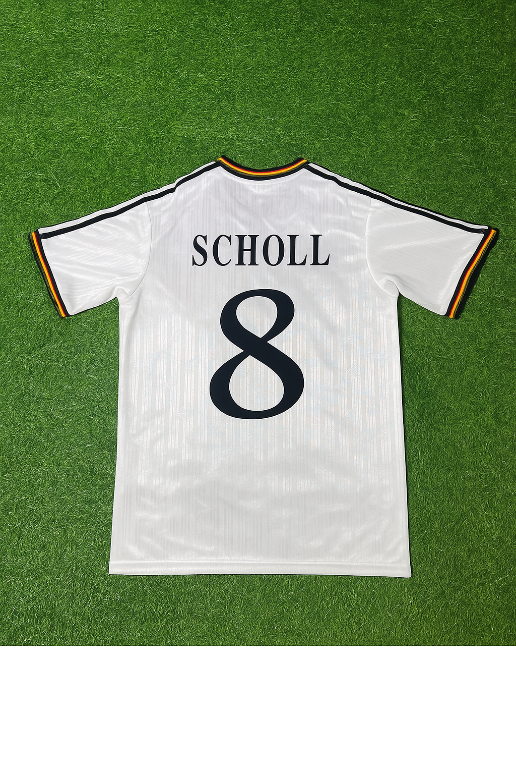 Mehmet Scholl Deutschland EM 1996 Finale Heim Retro Fußballtrikot Set Jersey