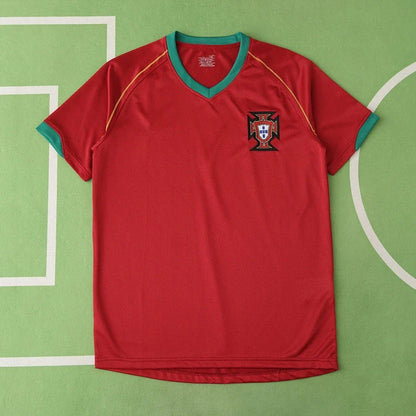 Portugal 2006 Season Home Red Retro Football Jersey