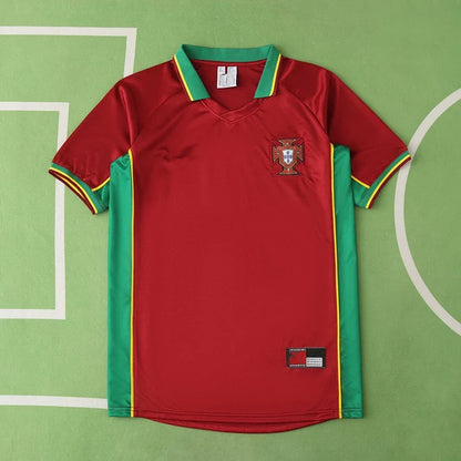 Portugal 1998 Season Home Red Retro Football Jersey