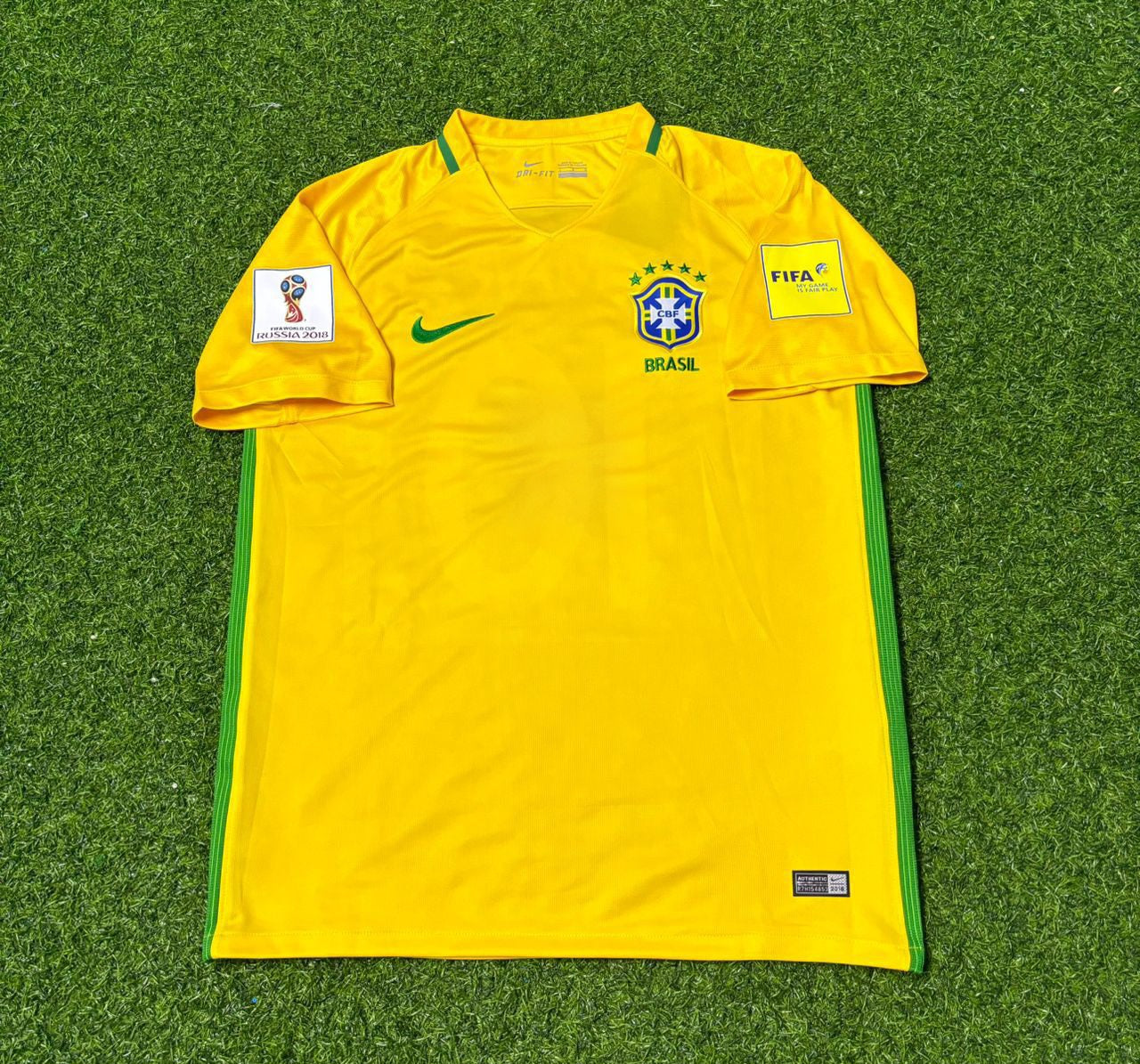 Brazil World Cup 2018 Casemiro #5 Home Football Jersey