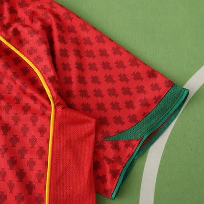 Portugal 2004 Season Home Red Retro Football Jersey