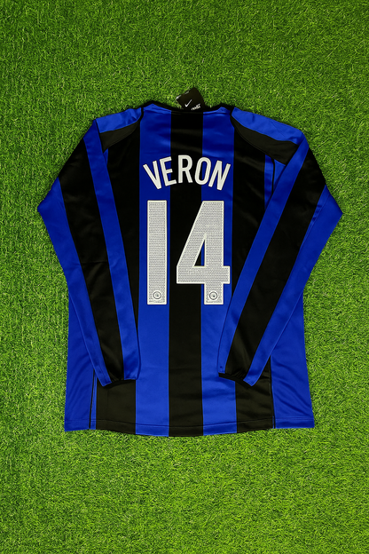 Juan Sebastian Veron Inter Milan 2004/05 Retro Football Jersey Kit