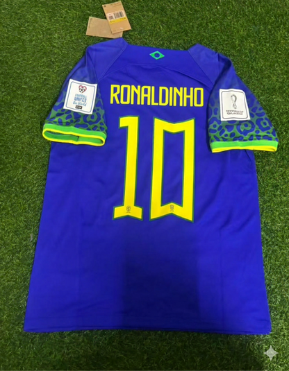 Ronaldinho Gaucho Brazil Retro Football Jersey Kit