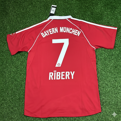 Franck Ribery Bayern Munich 2006/07 Red Retro Football Jersey Collection