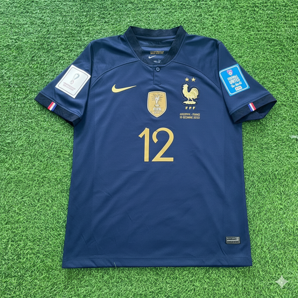 France World Cup 2022 Christopher Nkunku Final Retro Football Jersey