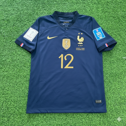 France World Cup 2022 Christopher Nkunku Final Retro Football Jersey