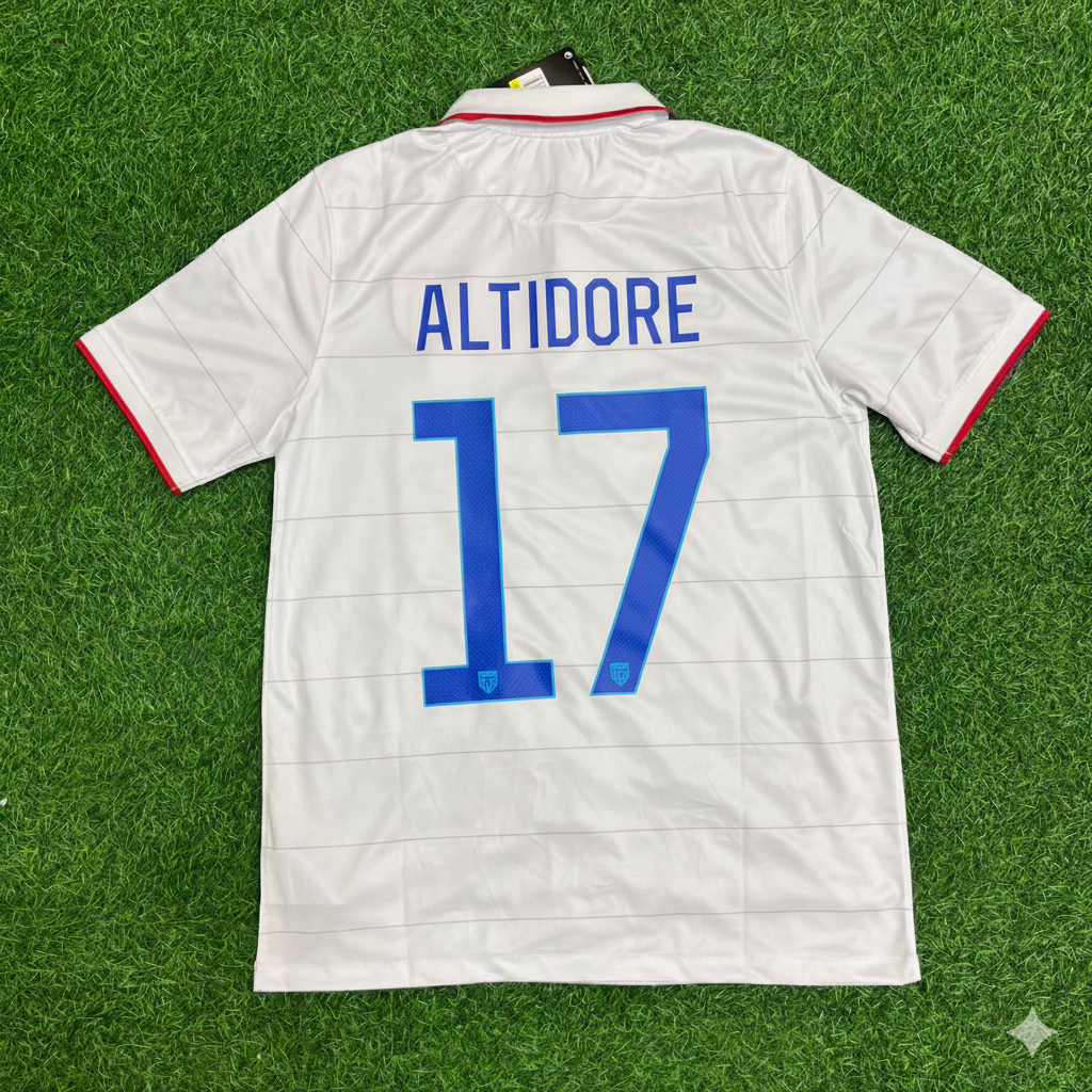 USA USMNT World Cup 2014 Jozy Altidore White Football Jersey Kit