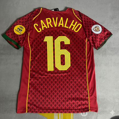 Ricardo Carvalho EURO 2004 Retro Home Red Football Jersey