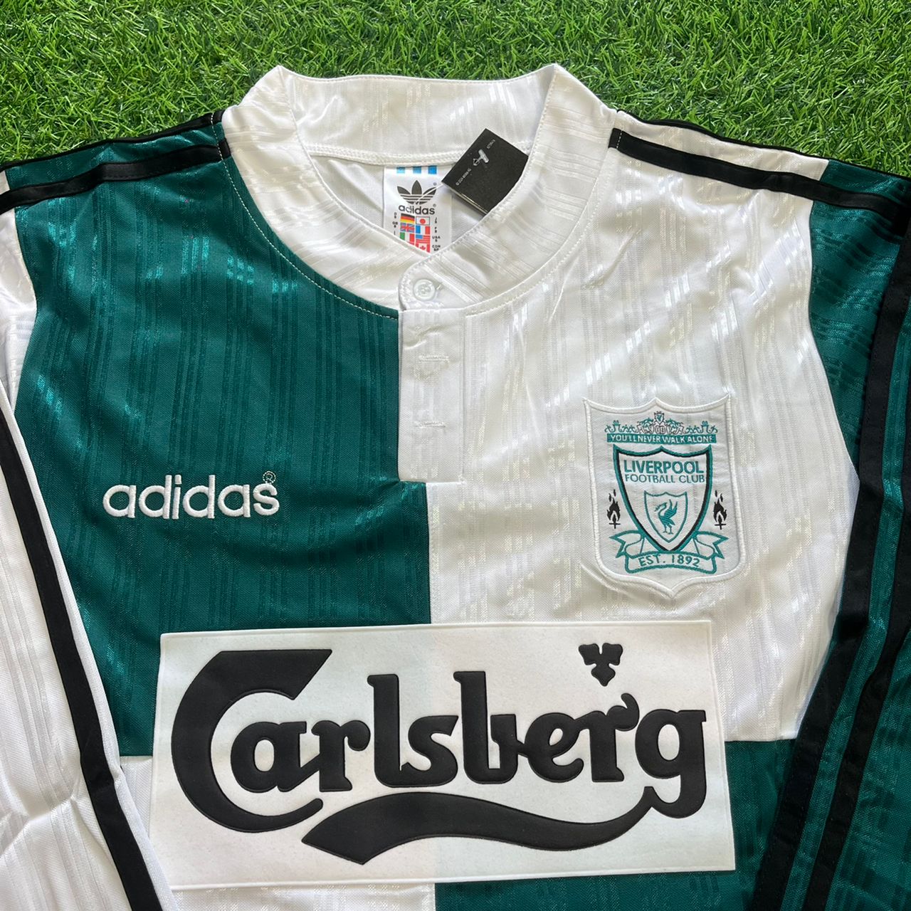 Robbie Fowler Liverpool 1995 1996 Away Retro Football Jersey Kit