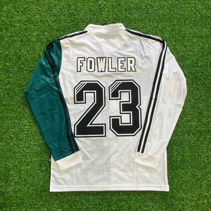 Robbie Fowler Liverpool 1995 1996 Away Retro Football Jersey Kit