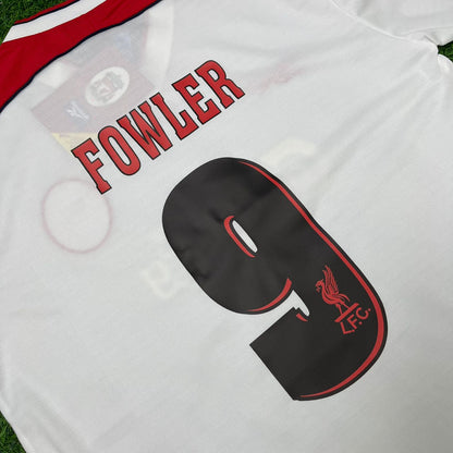 Robbie Fowler Liverpool 1998-1999 Away White Retro Football Jersey Kit