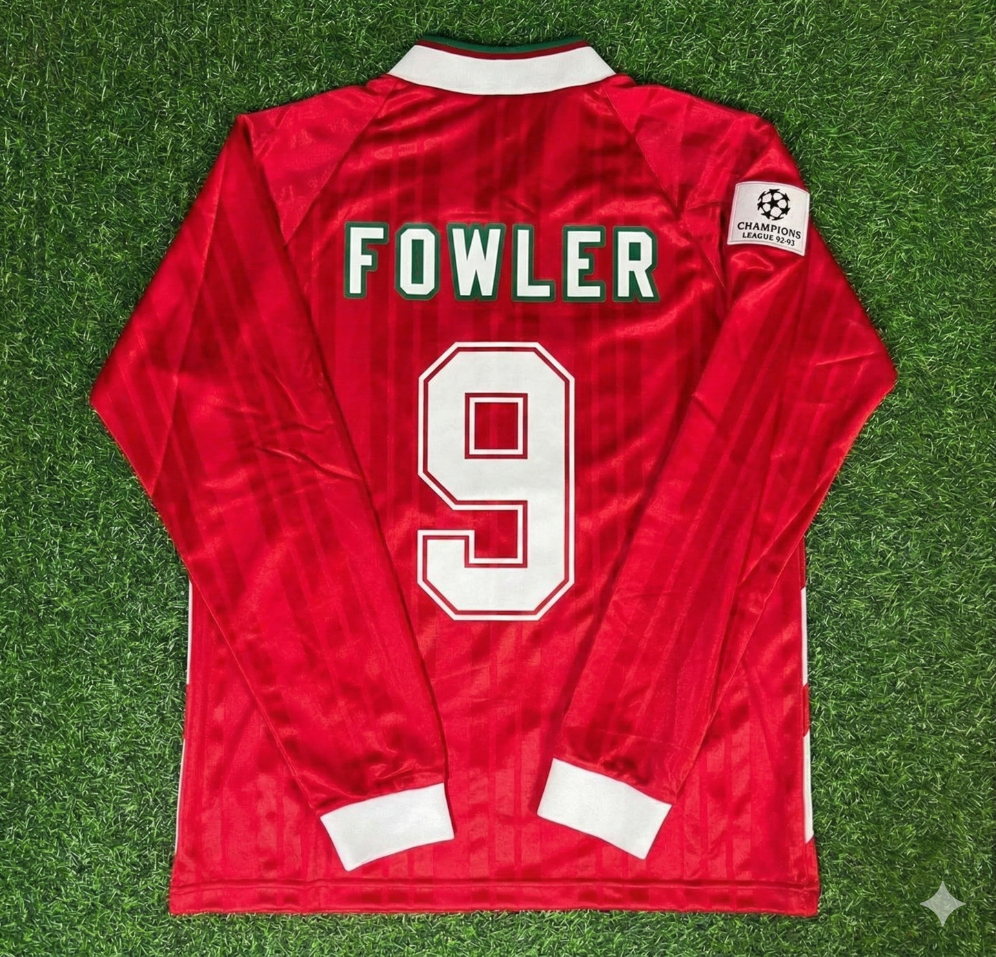 Robbie Fowler Liverpool Long Sleeve Retro Football Jersey Kit